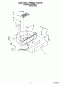 CONTROL PANEL PARTS Diagram and Parts List for KUIC18NNTS2  KitchenAid Ice Maker