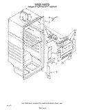 LINER Diagram and Parts List for ET14JMXWW01  Whirlpool Refrigerator