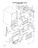 CABINET AND FRONT Diagram and Parts List for EC5100XT1  Whirlpool Ice Maker