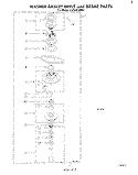 WASHER BASKET DRIVE AND BRAKE Diagram and Parts List for LC4500XMW1  Whirlpool Washer