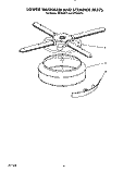 LOWER WASHARM AND STRAINER Diagram and Parts List for KPDI620T3  KitchenAid Dishwasher