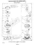 3367725 PUMP AND MOTOR Diagram and Parts List for DU8000XR2  Whirlpool Dishwasher