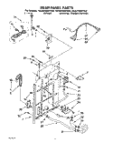 REAR PANEL Diagram and Parts List for 4CA2782XYG0  Whirlpool Washer