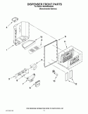 DISPENSER FRONT PARTS Diagram and Parts List for BRS80ARANA00  Whirlpool Refrigerator