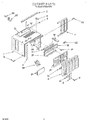 Part Location Diagram of 1181774 Whirlpool CABINET