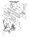 CONTROL PANEL, LITERATURE AND OPTIONAL Diagram and Parts List for KUDA23HYAL0  KitchenAid Dishwasher