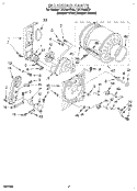BULKHEAD Diagram and Parts List for LGC7646DZ0  Whirlpool Dryer