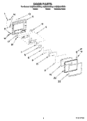 Part Location Diagram of WP8206635 Whirlpool Microwave Keypad