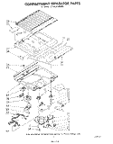 COMPARTMENT SEPARATOR Diagram and Parts List for ET18EKXPWR0  Whirlpool Refrigerator