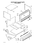 MICROWAVE CABINET Diagram and Parts List for KEMI300VBL2  KitchenAid Microwave Oven Combo