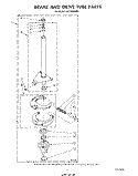 BRAKE AND DRIVE TUBE Diagram and Parts List for LA7700XSW0  Whirlpool Washer