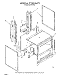 EXTERNAL OVEN Diagram and Parts List for SF0100SRW8  Whirlpool Range