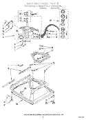MACHINE BASE Diagram and Parts List for LLN8244AW0  Whirlpool Washer