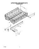 UPPER RACK AND TRACK Diagram and Parts List for KUDB220T5  KitchenAid Dishwasher