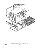 INTERNAL OVEN Diagram and Parts List for 1SF034PEN2  Whirlpool Range
