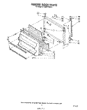 FREEZER DOOR Diagram and Parts List for ET16EK1PWR2  Whirlpool Refrigerator