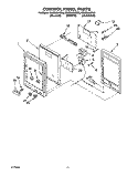 CONTROL PANEL Diagram and Parts List for KEMS306XAL5  KitchenAid Wall Oven