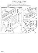 INSTALLATION PARTS Diagram and Parts List for RE183A2  Whirlpool Air Conditioner