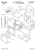 OVEN, LITERATURE Diagram and Parts List for RBS275PDB8  Whirlpool Wall Oven