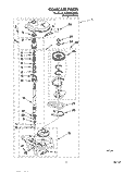 GEARCASE Diagram and Parts List for 6LSP8255BQ3  Whirlpool Washer
