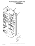 REFRIGERATOR LINER PARTS Diagram and Parts List for GSC25C6EYY02  Whirlpool Refrigerator