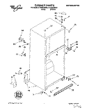 CABINET Diagram and Parts List for ET20GKXDW02  Whirlpool Refrigerator