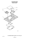 COOKTOP Diagram and Parts List for SC8536ERW1  Whirlpool Cooktop
