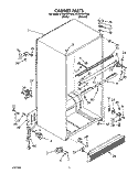 CABINET Diagram and Parts List for ET22PKXYN00  Whirlpool Refrigerator