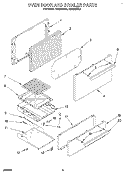 Part Location Diagram of 4363287 Whirlpool BAFFLE-DR