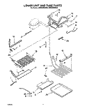LOWER UNIT AND TUBE Diagram and Parts List for KBRS36MHW00  KitchenAid Refrigerator
