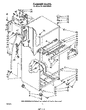 CABINET Diagram and Parts List for ET16XK1MWR1  Whirlpool Refrigerator