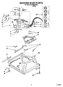 MACHINE BASE PARTS Diagram and Parts List for CAWB527MQ2  Crosley Washer