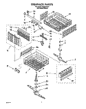 DISHRACK, LIT\OPTIONAL Diagram and Parts List for DU9400XB0  Whirlpool Dishwasher
