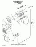 ICEMAKER PARTS Diagram and Parts List for BRS70FRANA01  Whirlpool Refrigerator