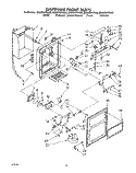 DISPENSER FRONT Diagram and Parts List for ED25DWXTF02  Whirlpool Refrigerator
