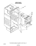 LINER Diagram and Parts List for ET18NKXSW08  Whirlpool Refrigerator