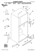 CABINET, LITERATURE Diagram and Parts List for GR2SHTXKL01  Whirlpool Refrigerator