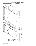 DOOR AND PANEL Diagram and Parts List for KUDD23HY1  KitchenAid Dishwasher