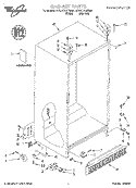 CABINET, LITERATURE Diagram and Parts List for 7ED27DQXFW02  Whirlpool Refrigerator