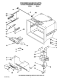 FREEZER LINER PARTS Diagram and Parts List for KBFS25EWWH5  KitchenAid Refrigerator