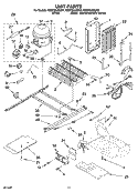 UNIT PARTS Diagram and Parts List for ES5FHAXSQ01  Whirlpool Refrigerator