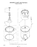AGITATOR, BASKET, AND TUB Diagram and Parts List for GCA2781XSW0  Whirlpool Washer