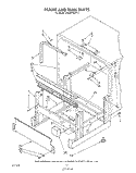 FRAME AND TANK Diagram and Parts List for 4KUDP220T1  KitchenAid Dishwasher