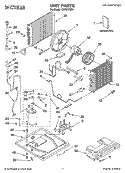 UNIT PARTS Diagram and Parts List for CAR21CSR1  Crosley Air Conditioner