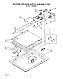 BURNER BOX, GAS VALVES, AND SWITCHES Diagram and Parts List for SC8630EXQ5  Whirlpool Cooktop
