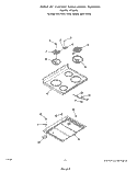 MAIN Diagram and Parts List for F7607W0  Roper Range