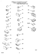 WIRING HARNESS Diagram and Parts List for 2LSR5233BZ1  Whirlpool Washer