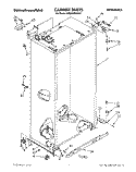 CABINET Diagram and Parts List for KSSS48DAW01  KitchenAid Refrigerator