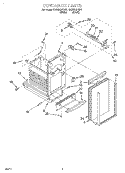 CONTAINER Diagram and Parts List for GX900QPGQ1  Whirlpool Trash Compactor