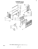 CABINET PARTS Diagram and Parts List for AC0062XM1  Whirlpool Air Conditioner